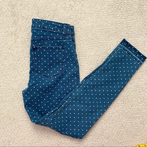 NWT Design Lab Polka Dot Skinny Jeans - Picture 3 of 5